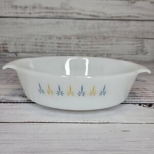 Vintage Anchor Hocking Fire King Candle Glow 1 1/2 Quart Oval Baking Dish #433